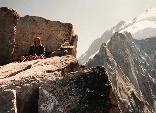 Sara Wild rock climbing