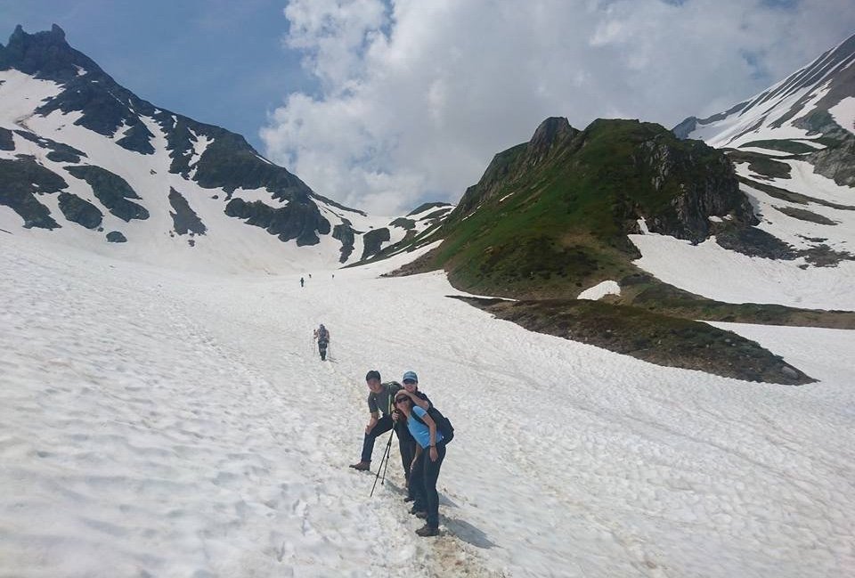 on the way to the col du bonhomme