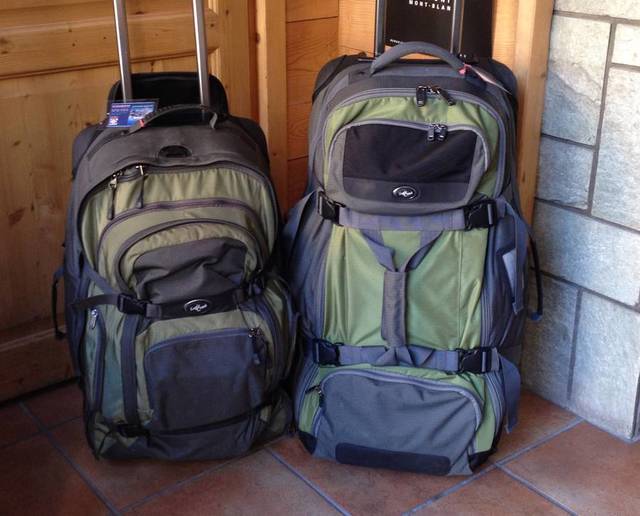 Bags packed and ready for travel
