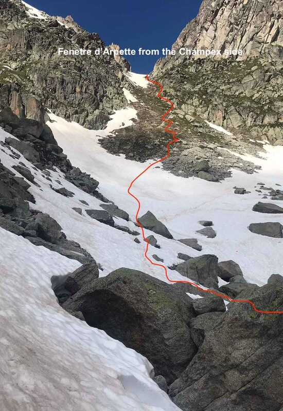 Walker's Haute Route Trail Conditions July 2024