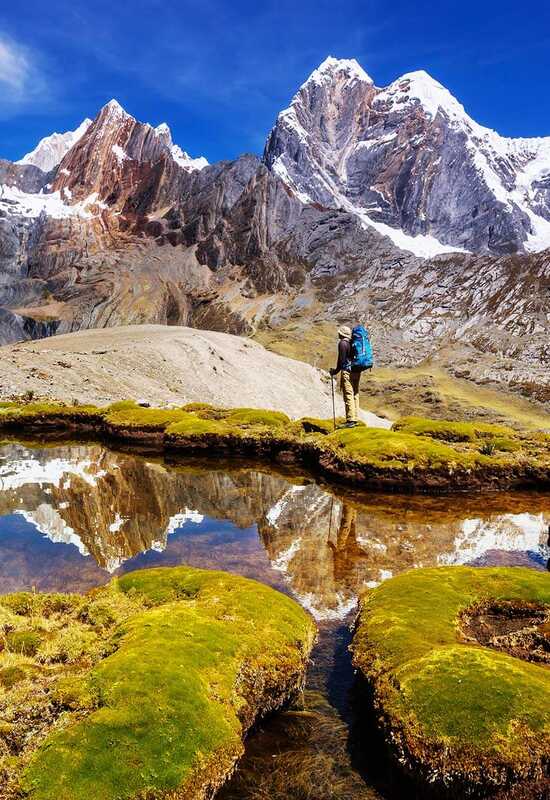 A stunning view of mountains in Peru