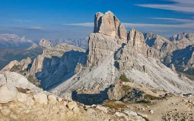 A roky outcrop in the Dolomites