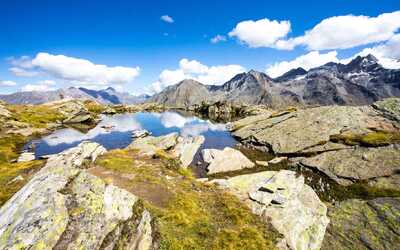 A mountain lake