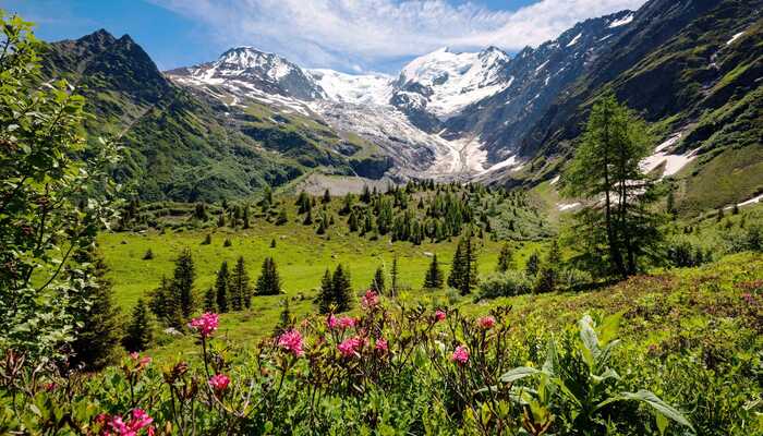 A pretty view below the Col Tricot